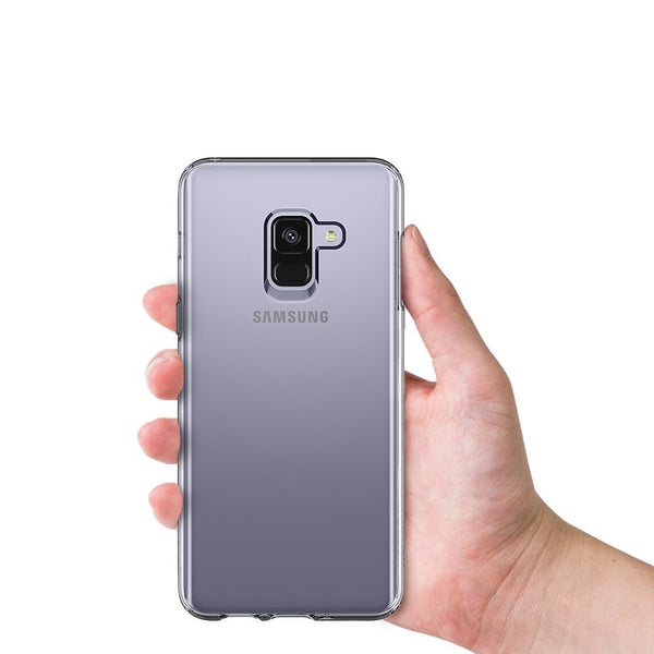 Film de protection en Verre trempé + coque de protection pour Samsung Galaxy A8 2018