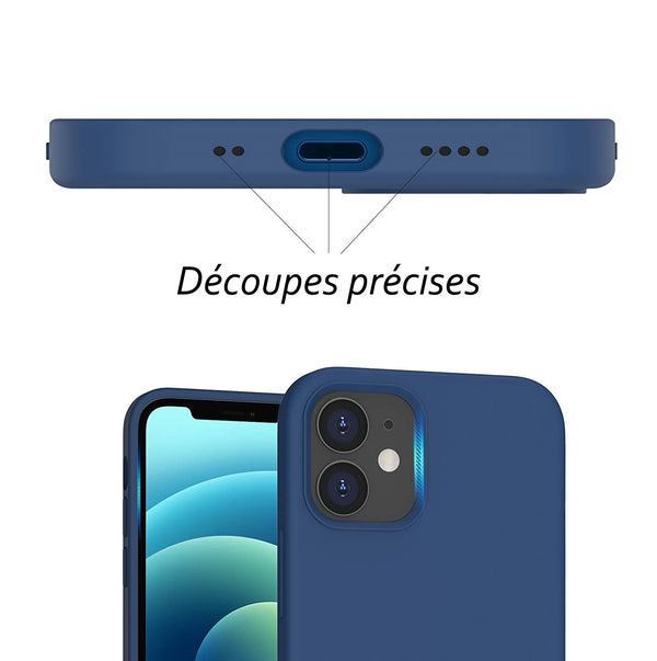 Coque silicone Bleue pour iPhone 12 / 12 Pro