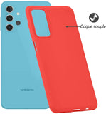 Coque silicone Rouge pour Samsung Galaxy A32 4G