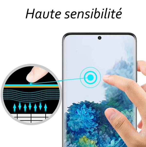 Film de protection en Verre trempé couverture complète 3D Contours noir Samsung Galaxy S20 Ultra