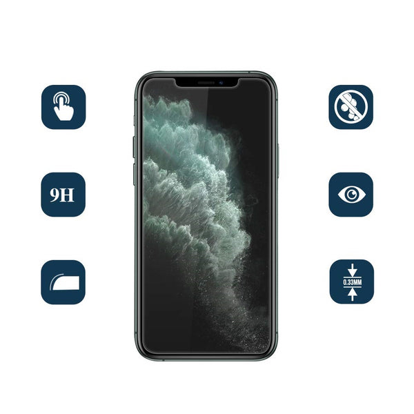 Coque de protection Noir + Film de protection en Verre trempé pour iPhone 11 Pro max