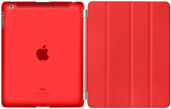 Coque Smart Rouge pour Apple iPad 3 Etui Folio Ultra fin