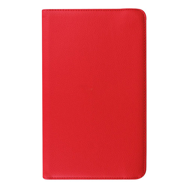 Housse Etui Rouge pour Samsung Galaxy Tab A6 7.0" SM-T280 T285 Coque avec Support Rotatif 360°