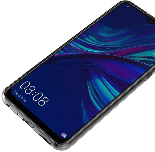 Coque de protection transparente + Verre trempé bords noir pour Huawei P Smart 2019