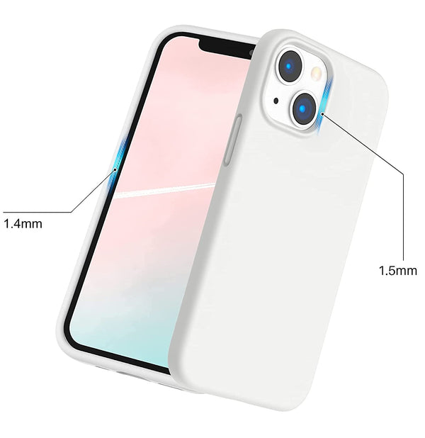 Coque silicone Premium Blanc pour iPhone 13 mini