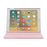 Housse Etui Rose pour Apple iPad 9.7 (2017/2018) Coque avec Support Rotatif 360°