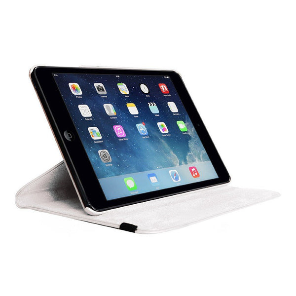Housse Etui Blanc pour Apple iPad 3 Coque avec Support Rotatif 360°