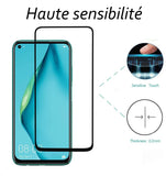 Coque de protection Noir + Verre trempé bords noir pour Huawei P40 Lite