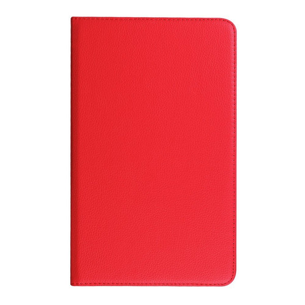 Housse Etui Rouge pour Samsung Galaxy Tab A6 10.1 SM-T580 T585 Coque avec Support Rotatif 360°