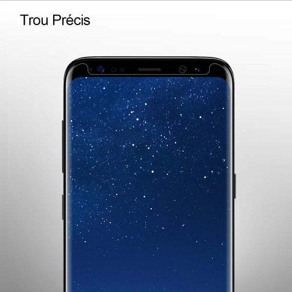 Film de protection en Verre trempé incurvé 3D Transparent Samsung Galaxy S9