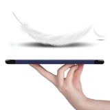 Coque Smart Bleu Premium pour Samsung Galaxy Tab S5e T720 T725 + Film de protection en verre trempé