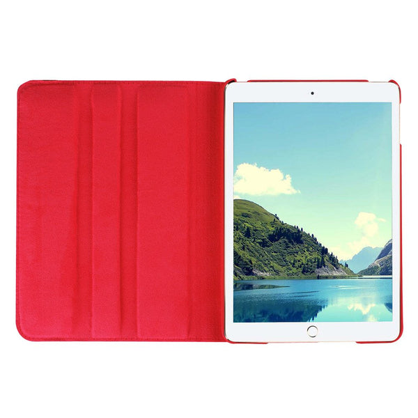 Housse Etui Rouge pour Apple iPad mini 4 Coque avec Support Rotatif 360°