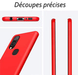 Coque silicone gel rouge ultra mince pour Samsung A40