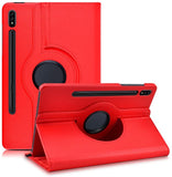 Etui Rouge pour Samsung Galaxy Tab S8 11" (SM-X700/X706) avec Support Rotatif