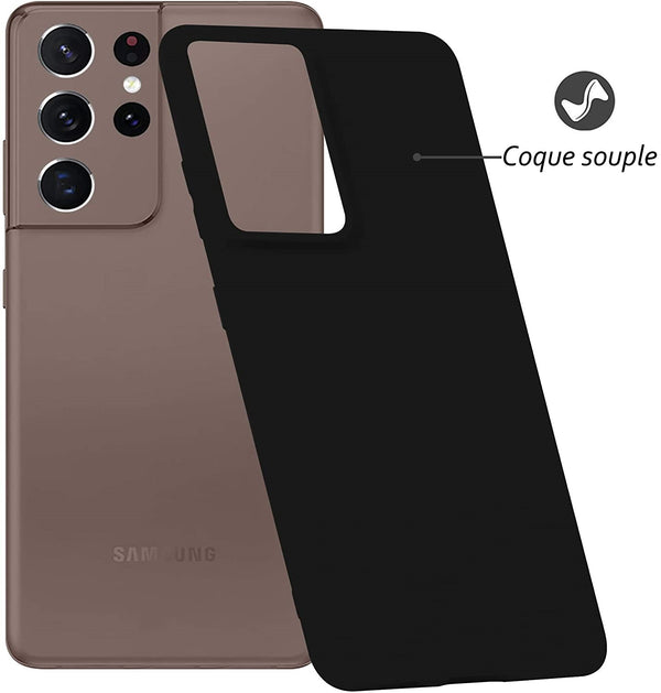 Coque silicone Noire pour Samsung Galaxy S21 Ultra 5G