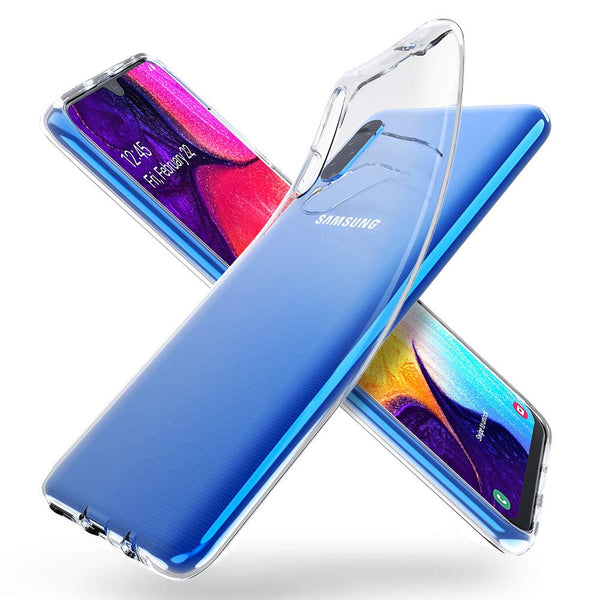 Coque silicone gel transparente ultra mince pour Samsung A50