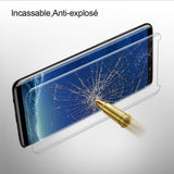 Film de protection en Verre trempé incurvé + coque de protection pour Samsung Galaxy S8