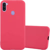 Coque silicone gel rouge ultra mince pour Samsung A11
