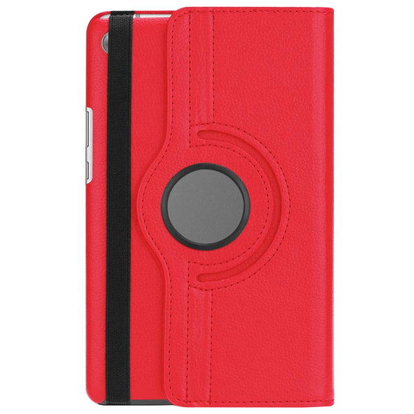 Housse Etui Rouge pour Huawei MediaPad M5 8.4 Coque avec Support Rotatif 360°