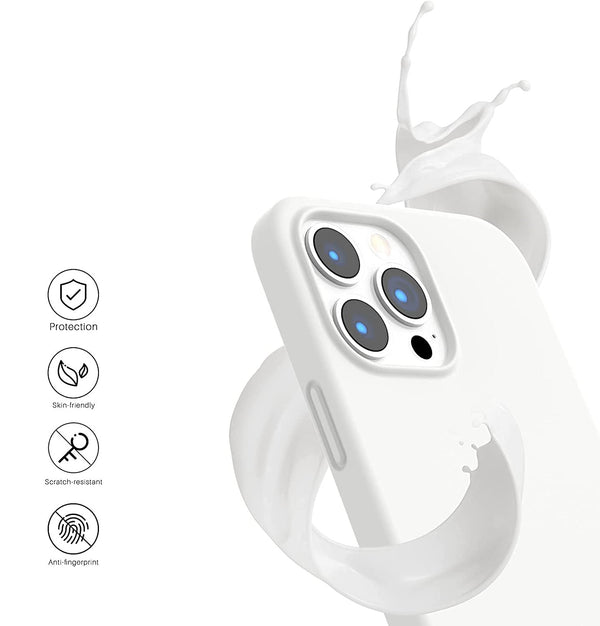 Coque silicone Premium Blanc pour iPhone 13 Pro