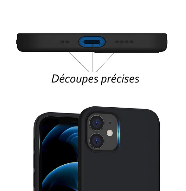 Coque silicone Noire pour iPhone 12 Mini