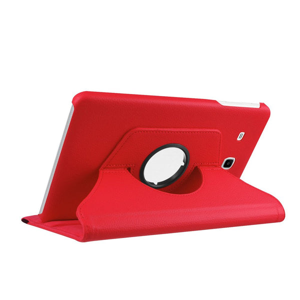 Housse Etui Rouge pour Samsung Galaxy Tab A6 7.0" SM-T280 T285 Coque avec Support Rotatif 360°
