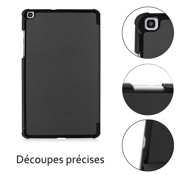 Coque Smart Noir Premium pour Samsung Galaxy Tab A7 Lite 8.7" SM-T220/T225 Etui aimanté