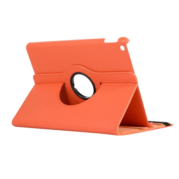 Housse Etui Orange pour Apple iPad 10.2 2019 Coque avec Support Rotatif 360°