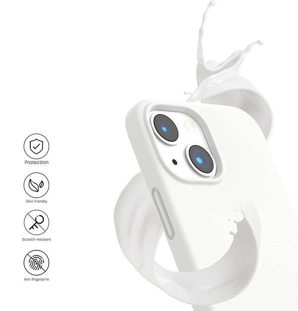 Coque silicone Premium Blanc pour iPhone 13