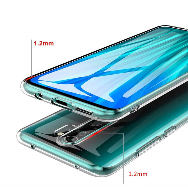 Coque de protection transparente + Film de protection en Verre trempé pour Xiaomi Redmi note 8 pro