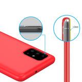 Coque de protection Rouge + Verre trempé bords noir pour Samsung A51