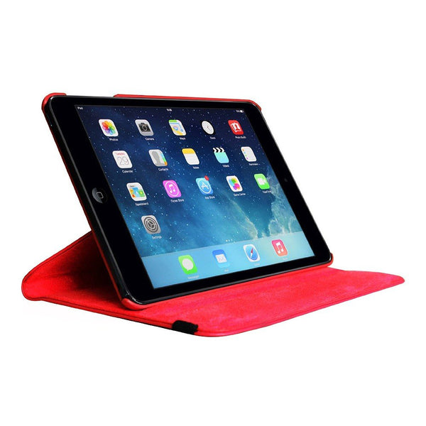 Housse Etui Rouge pour Apple iPad Coque avec Support Rotatif 360°