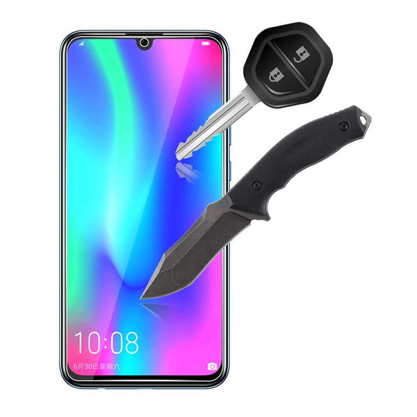 Coque de protection Rouge + Film de protection en Verre trempé pour Huawei P Smart 2019