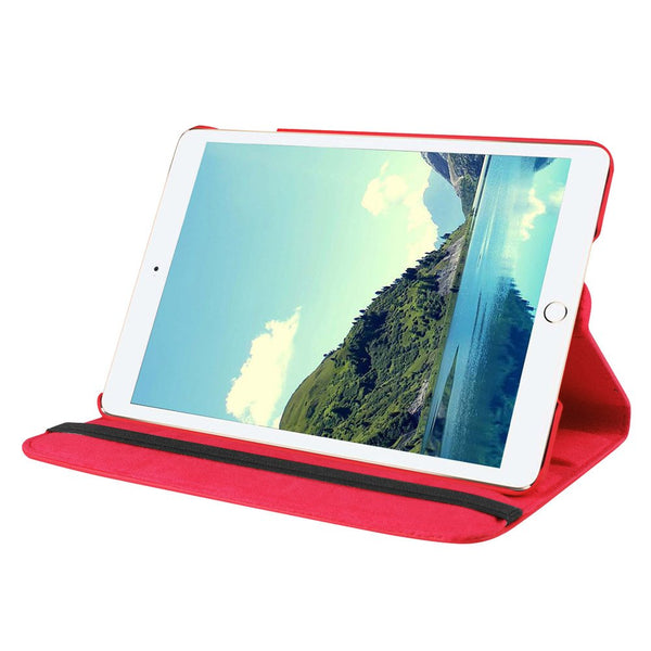 Housse Etui Rouge pour Apple iPad mini 4 Coque avec Support Rotatif 360°