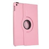 Housse Etui Rose pour Apple iPad 10.2 2019 Coque avec Support Rotatif 360° + vitre de protection