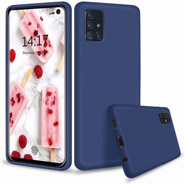 Coque silicone gel Bleue ultra mince pour Samsung A71