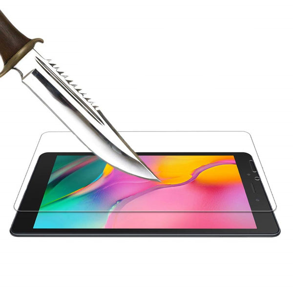 Housse Etui Noir pour Samsung Galaxy Tab A 8.0 2019 SM T290 T295 avec Support Rotatif 360° + vitre de protection
