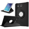Housse Etui Noir pour Samsung Galaxy Tab E 9.6 SM-T560 T561 Coque avec Support Rotatif 360°