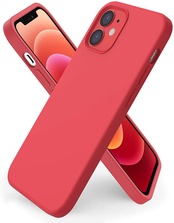 Coque silicone Rouge pour iPhone 13 Mini