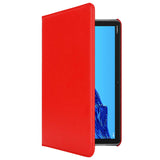 Housse Etui Rouge pour Huawei MediaPad M5 Lite 10.1 Coque avec Support Rotatif 360°