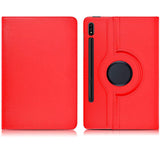 Etui Rouge pour Samsung Galaxy Tab S8 11" (SM-X700/X706) avec Support Rotatif