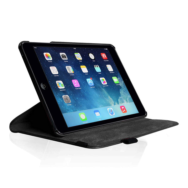 Housse Etui Noir pour Apple iPad mini 4 Coque avec Support Rotatif 360°