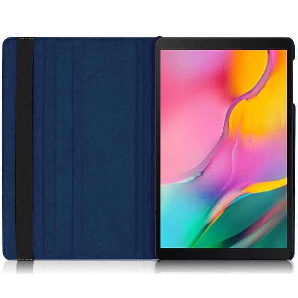 Housse Etui Bleu pour Samsung Galaxy Tab A 10.1 2019 T510 T515 Coque avec Support Rotatif 360°