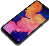 Coque de protection transparente + Verre trempé bords noir pour Samsung A10