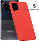 Coque silicone Rouge pour Samsung Galaxy A12