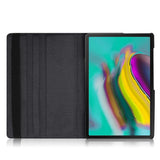 Housse Etui Noir pour Samsung Galaxy Tab S5e T720 T725 Coque avec Support Rotatif 360°