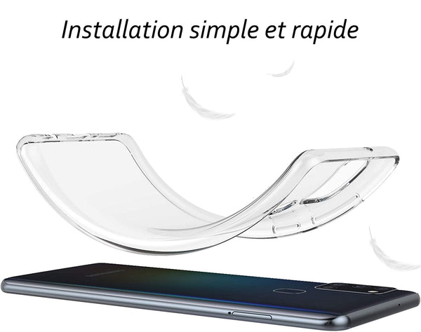 Coque silicone gel transparente ultra mince pour Samsung A21S