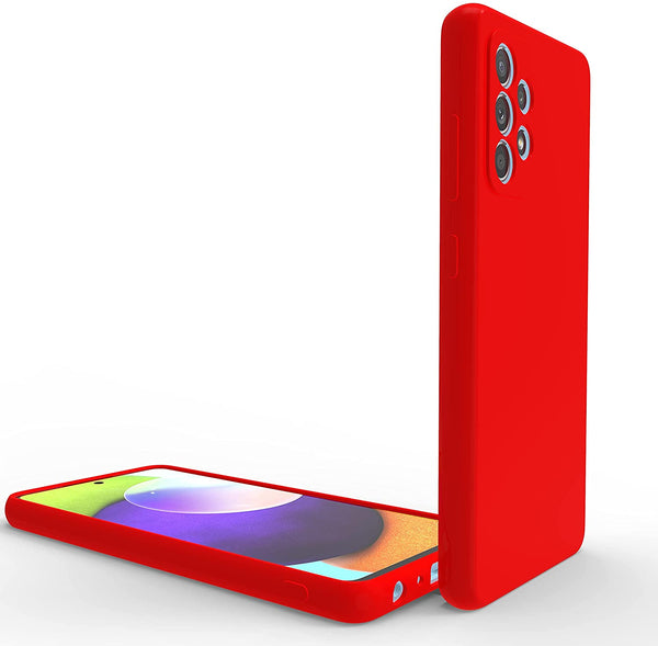 Coque silicone Rouge pour Samsung Galaxy A73 5G