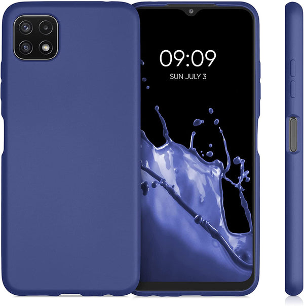 Coque silicone Bleue pour Samsung Galaxy A22 5G