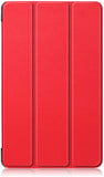 Coque Smart Rouge Premium pour Samsung Galaxy Tab A 8.0 2019 SM T290 T295 Etui Folio Ultra fin